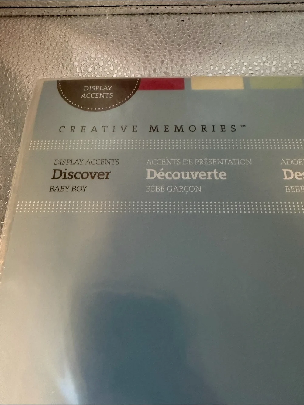 Creative Memories Baby Boy Display Accent Discover (2009)